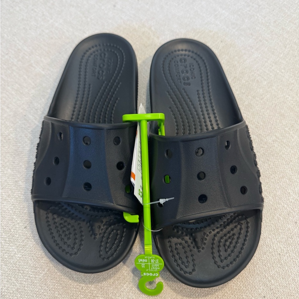 Crocs Baya II Slide, Black Noir, Sz M5/W7, NWT - Picture 6 of 10